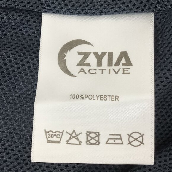 ZYIA ACTIVE Navy Rainbow Bomber Hooded Windbreaker Jacket XL NWOT - Picture 6 of 7